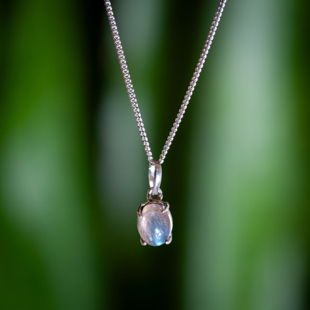 Labradorite Necklace - 925 Sterling Silver